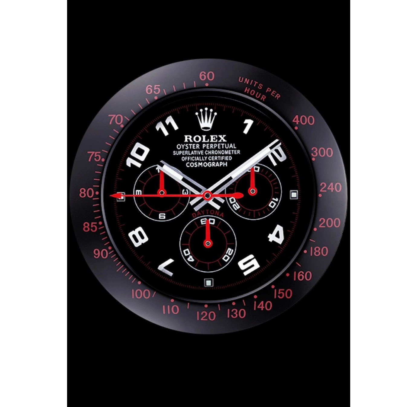 Aaa replica watch Clock Daytona Rolex Wall Cosmograph 621908 Black-Red 0717